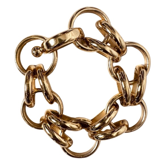VITA FEDE Anneli bracelet Gold plated $650 chain links chunky statement Italy - Picture 1 of 8